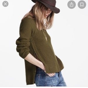 Madewell Side Zip sweater